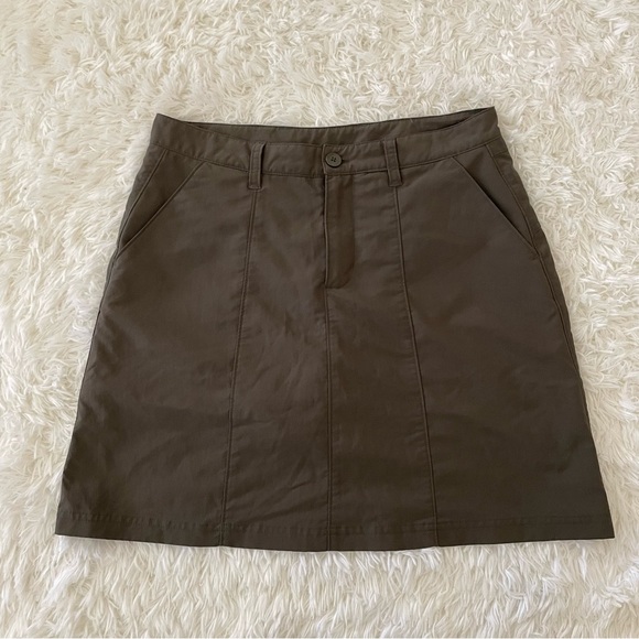 Patagonia nylon blend hiking skort lightweight pockets brown outdoors athletic 6 - Picture 1 of 8